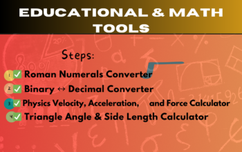 Educational And Math Tools: Essential Calculators for Learning and Problem-Solving