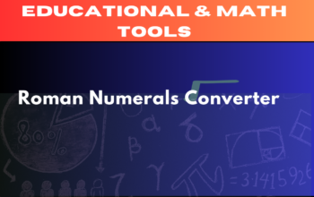 Roman Numerals Converter